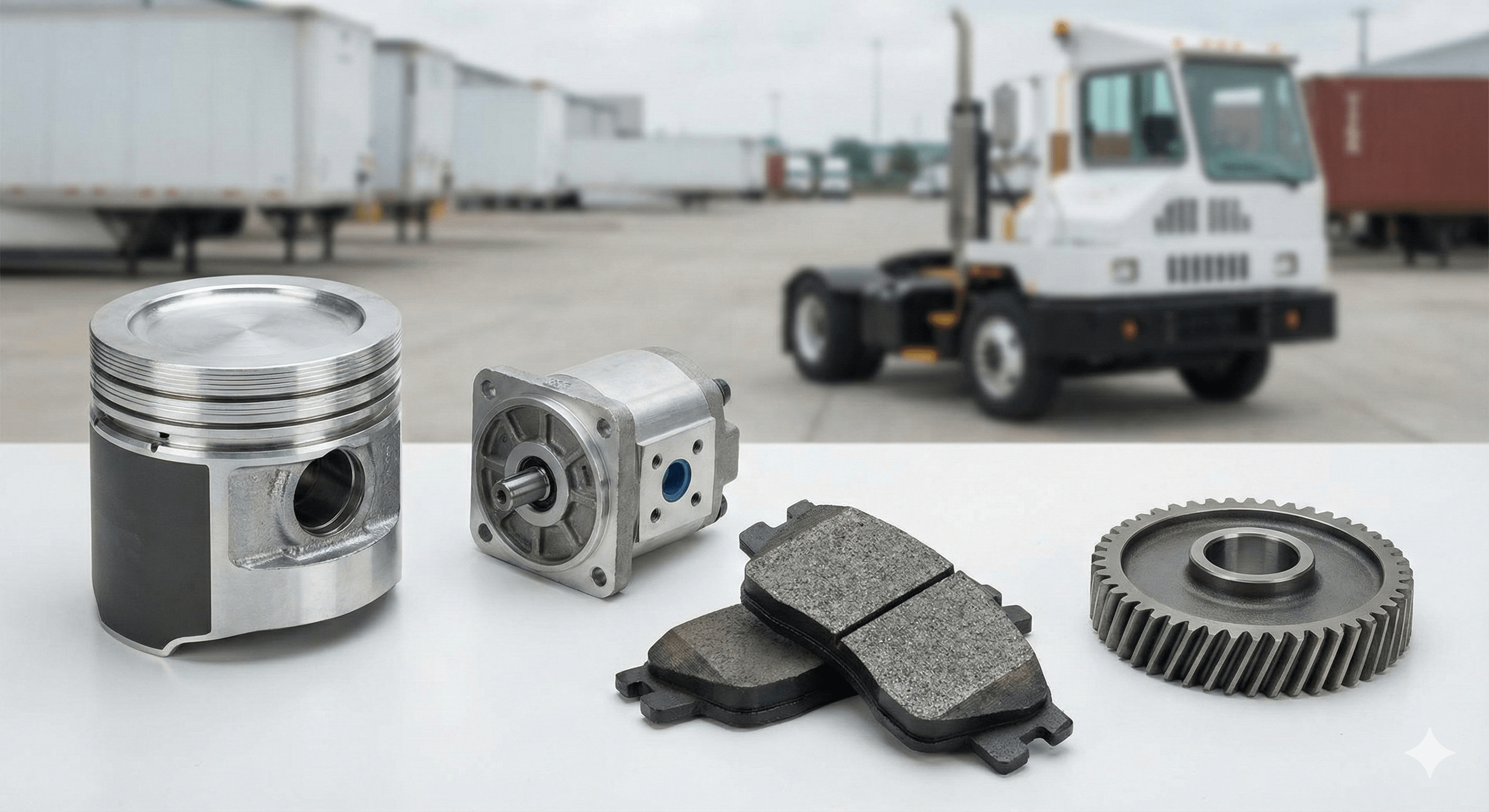 Essential Yard Truck Replacement Parts Piston, Pump, Brakes, Gear-min